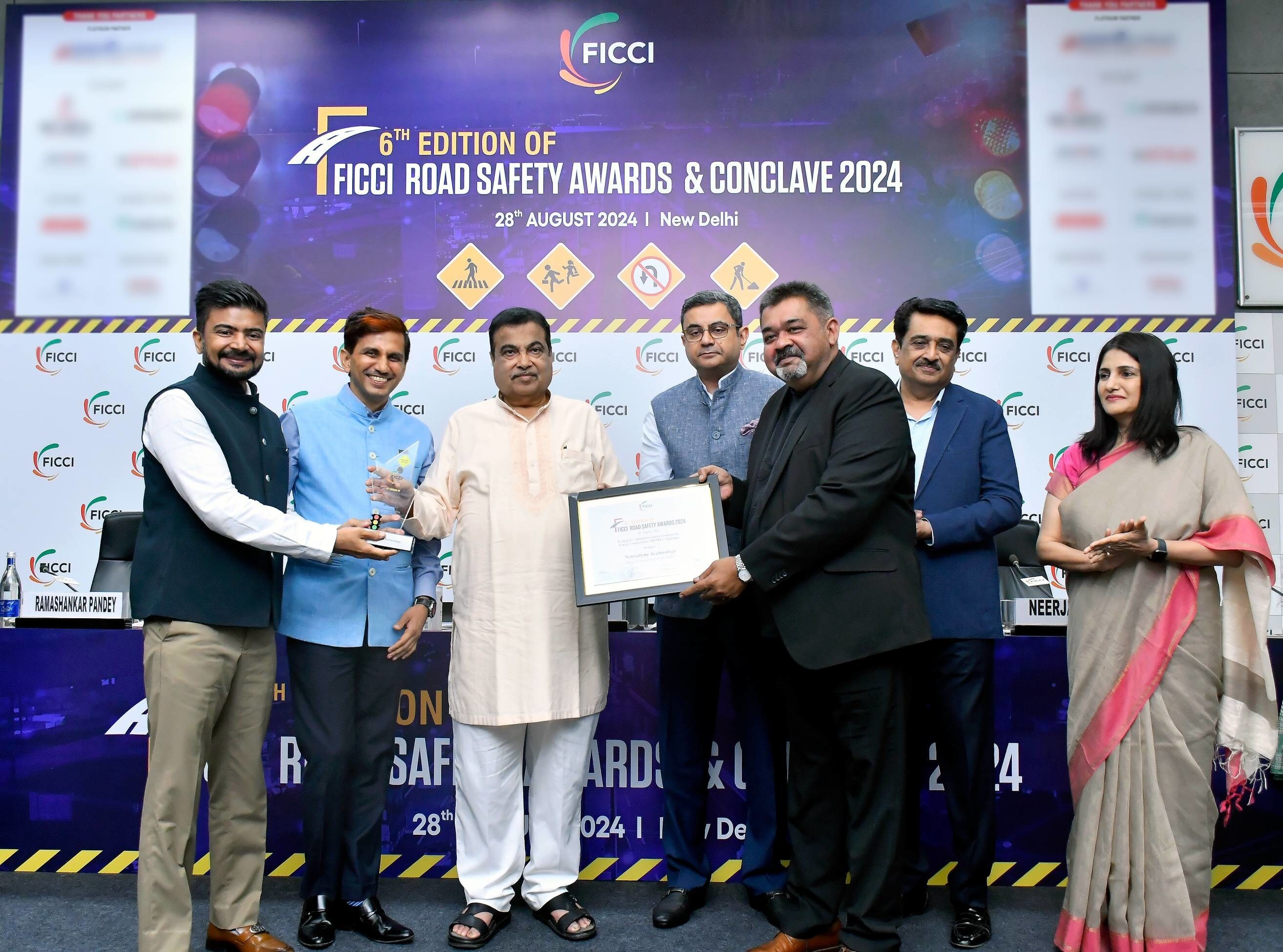 Netradyne Technology Honored with The FICCI Road Safety Award by Union Minister Nitin Gadkari