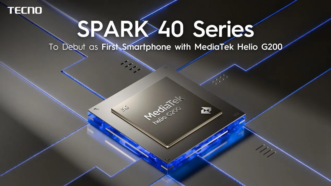 TECNO SPARK 40 Series Set for Global Debut as the First Smartphone with MediaTek Helio G200