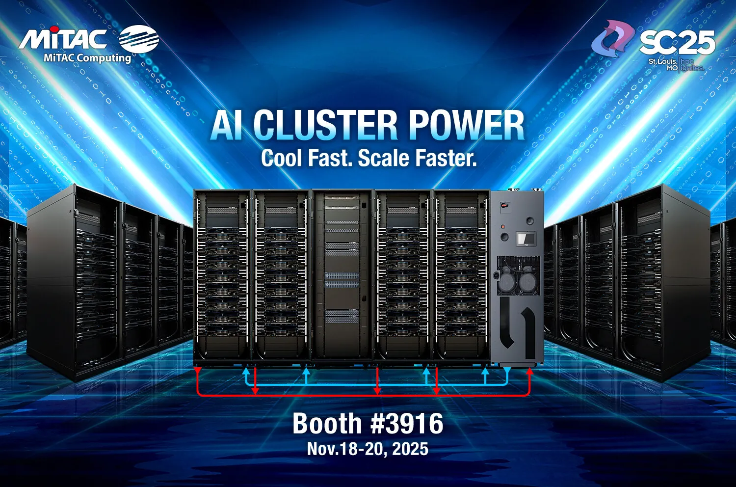 MiTAC Computing Unveils Advanced AI Cluster and Cooling Solutions at Supercomputing 2025