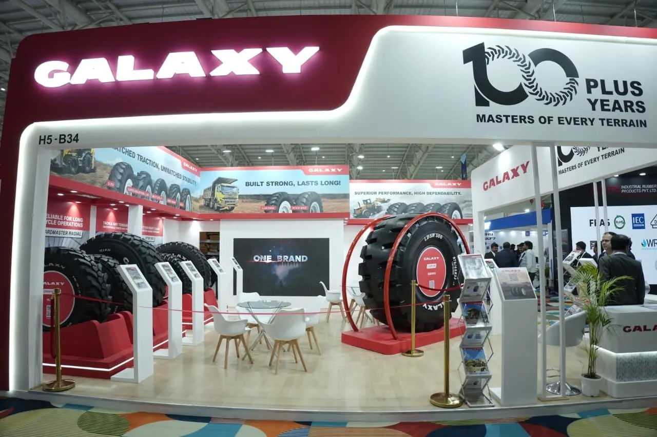 Galaxy unveils its latest tyre innovations at CII EXCON 2025